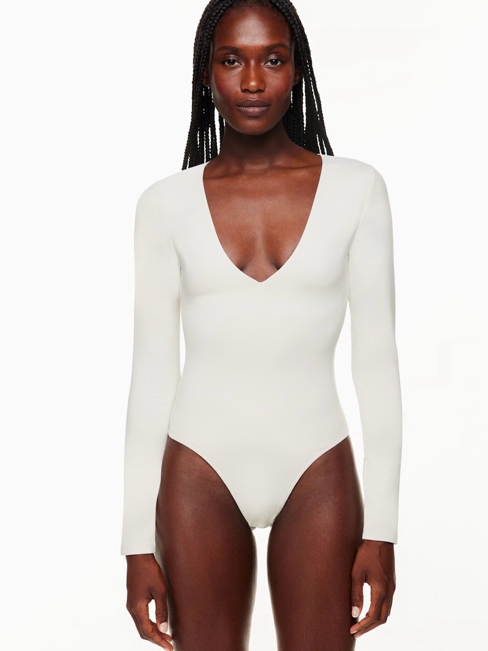 Aritzia Contour V-Neck Long Sleeve Bodysuit